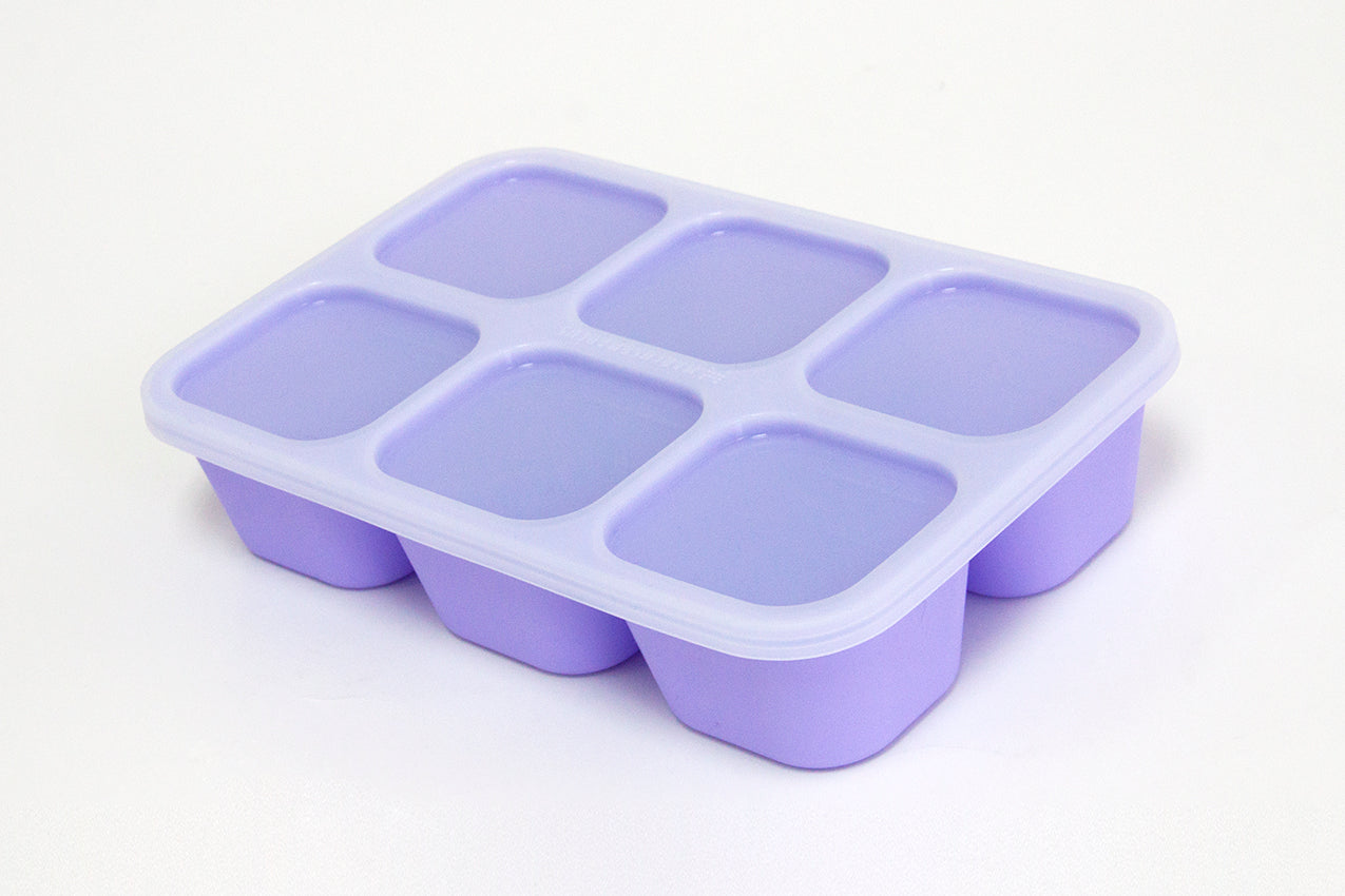 Marcus Marcus silicone food cube tray with lid for making pumpkin puree purple