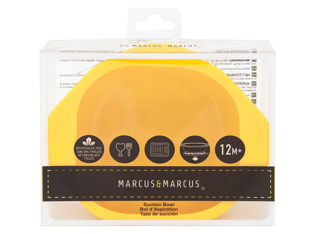 Marcus & Marcus suction bowl for baby led weaning and solid starts BPA Phthalate free packaging