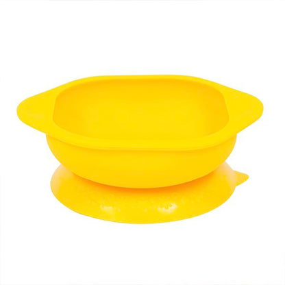 Marcus & Marcus suction bowl for baby led weaning and solid starts BPA Phthalate free yellow