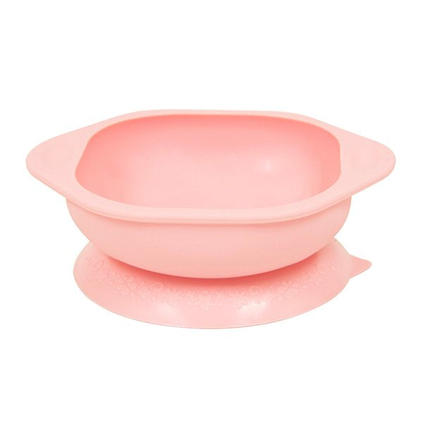 Marcus & Marcus suction bowl for baby led weaning and solid starts BPA Phthalate free pink