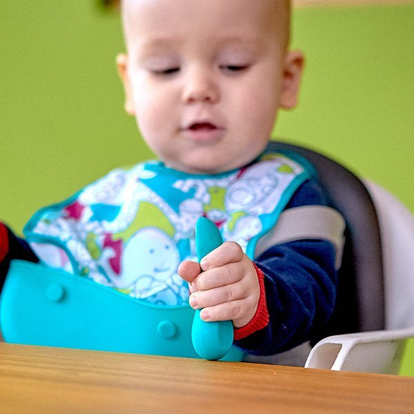 Silicone Palm Grasp Spoon & Fork Set