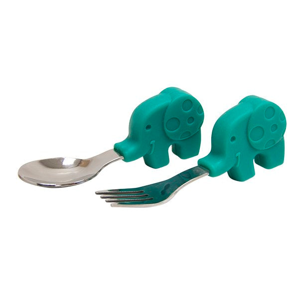 Palm Grasp Spoon & Fork Set