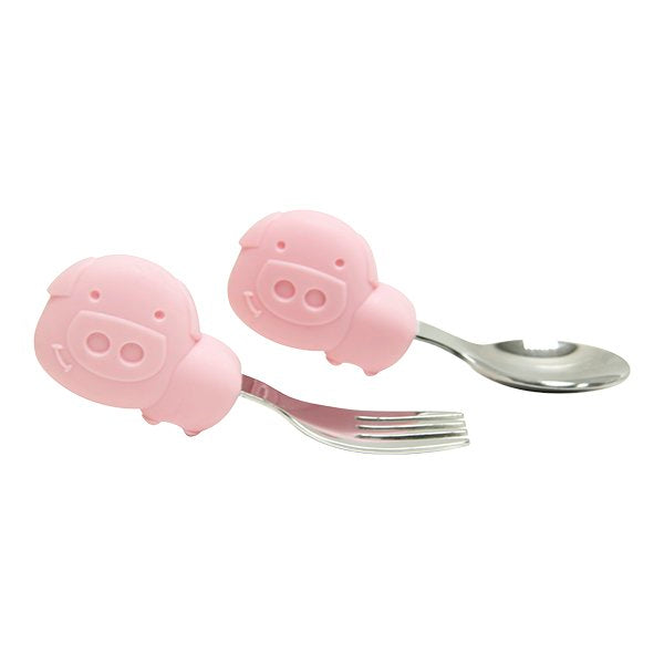 Palm Grasp Spoon & Fork Set