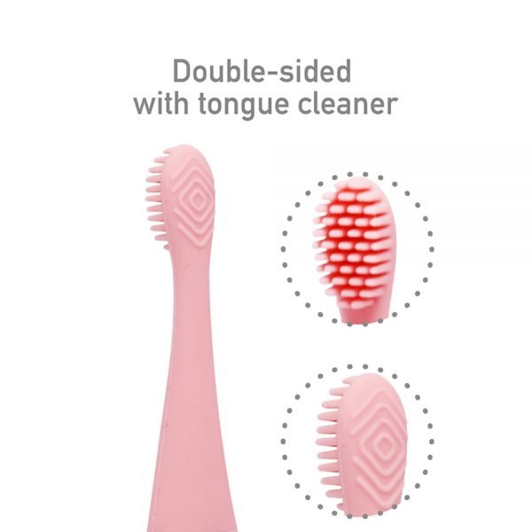 Kids Interactive Sonic Silicone Toothbrush Set + Toothpaste (with Fluoride)