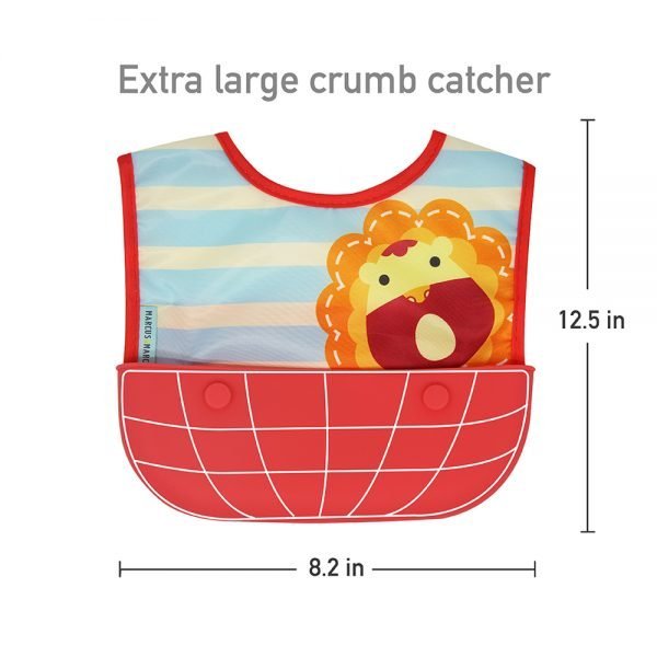 Marcus & Marcus travel baby bibs with large crumb catcher