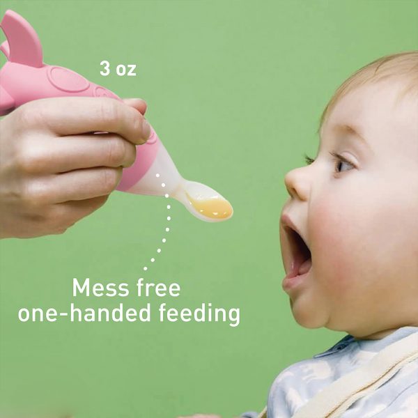 嬰兒矽膠火箭唧唧餵食匙