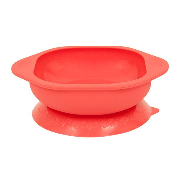 Marcus & Marcus suction bowl for baby led weaning and solid starts BPA Phthalate free red