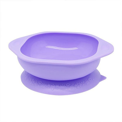Marcus & Marcus suction bowl for baby led weaning and solid starts BPA Phthalate free purple