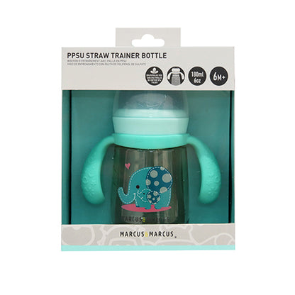 PPSU Straw Bottle (180ml) + 2 extra replacement straws