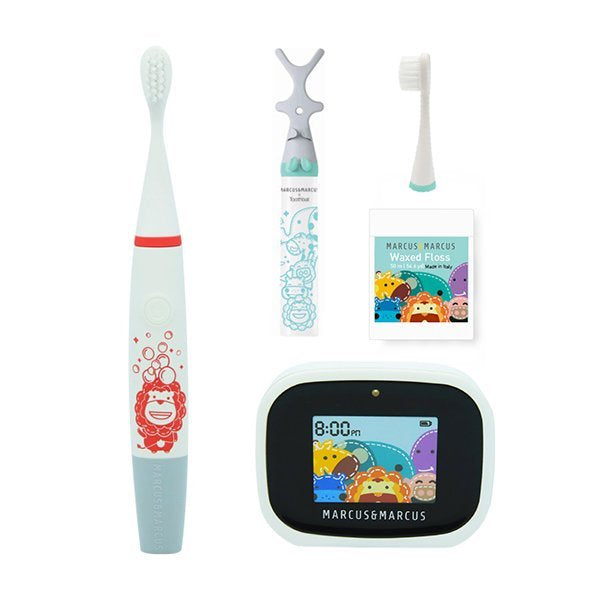 兒童互動電動牙刷套裝 + 兒童雪絨花牙膏 (含氟)