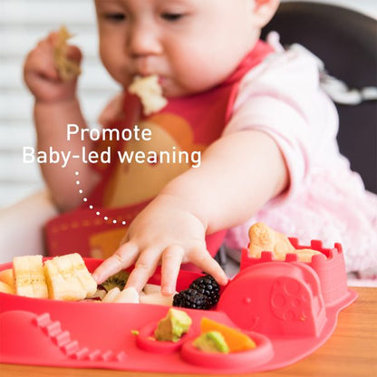 Marcus & Marcus silicone plate dinnerware for baby led weaning 