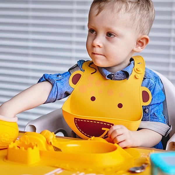 Marcus & Marcus soft silicone baby bibs  mealtime
