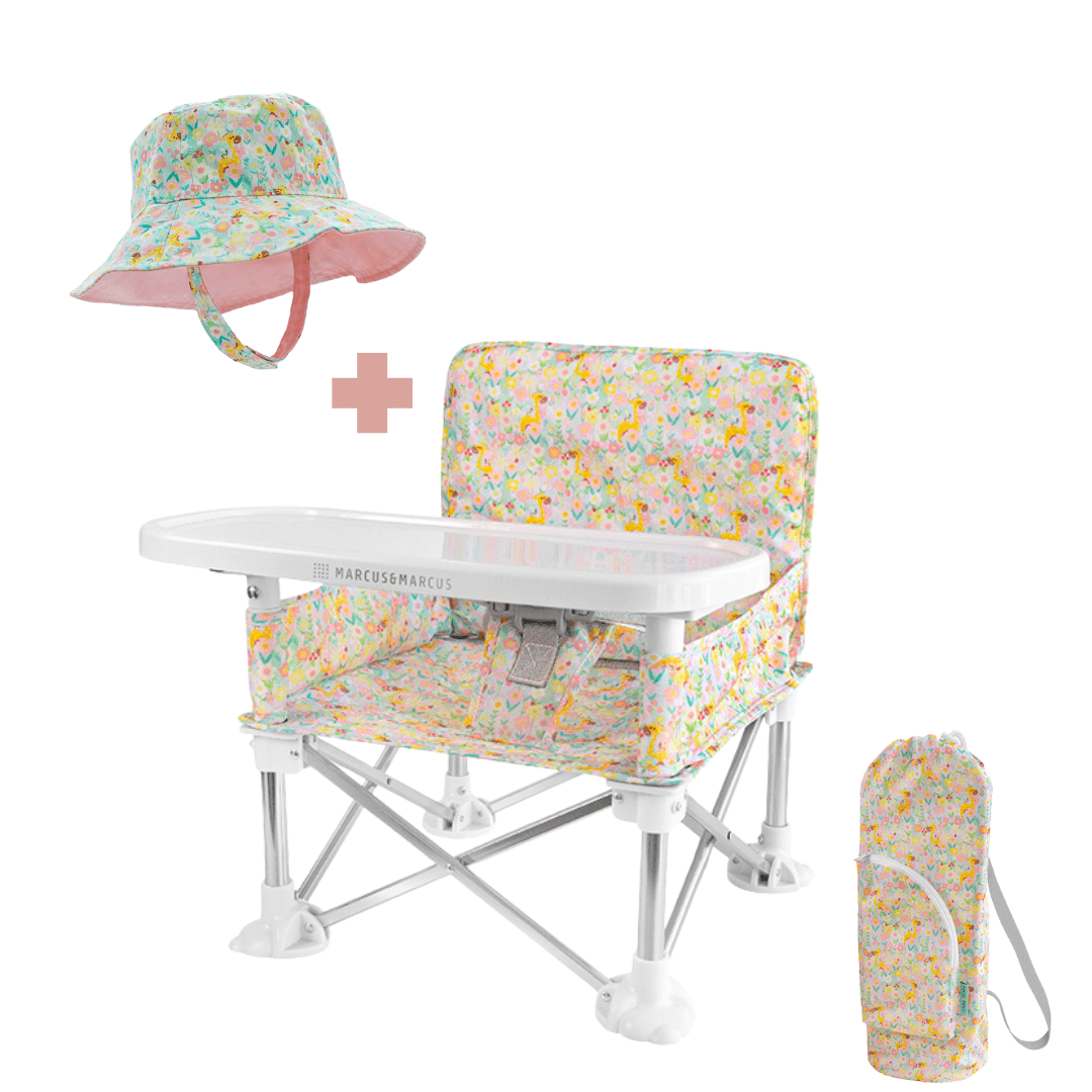 Baby Chair with Tray and UV Hat Set - Marcus & Marcus